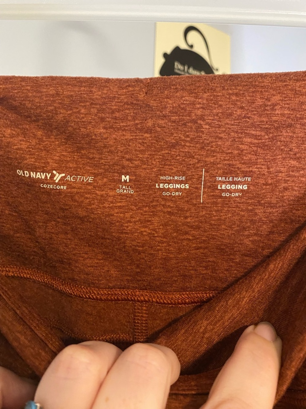 Old Navy Active Rust-Brown High-Rise Leggings - Picture 3 of 4